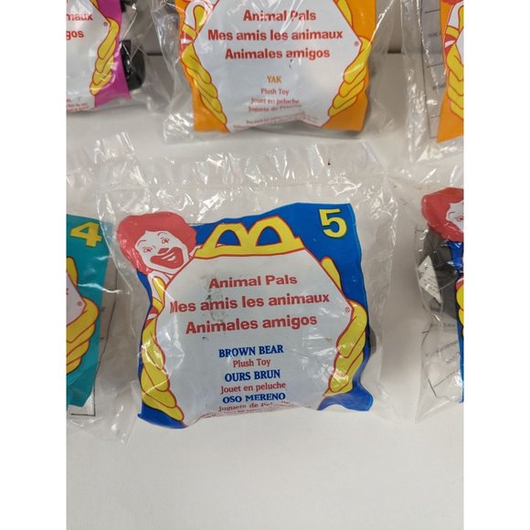 McDonald's Animal Pals Toys From 1997 Sealed Bag Set of 8 - Picture 8 of 10